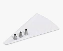 Easy-Squeeze Pastry Bag & Stainless Steel Icing Tips Kit